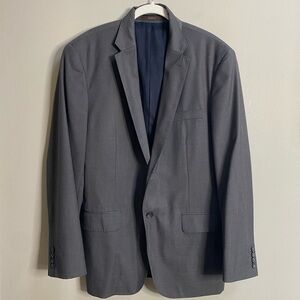 Men's Tasso Elba Grey Blazer Suit Jacket Size Large 42 - 44